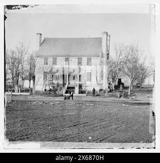 Centreville, Virginia. Grigsby house, headquarters of General Joseph E. Johnston, Civil War Photographs 1861-1865 Stock Photo