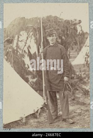 2d Rhode Island Infantry, Civil War Photographs 1861-1865 Stock Photo