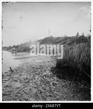 Savannah, Georgia (vicinity). In front of the parapet Fort McAllister, Civil War Photographs 1861-1865 Stock Photo