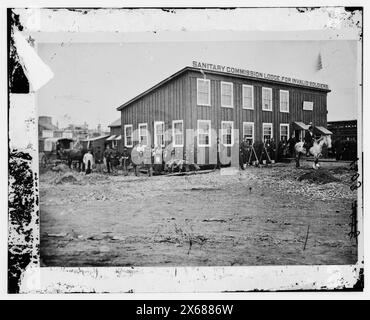 Alexandria, Virginia. Sanitary Commission lodge, Civil War Photographs 1861-1865 Stock Photo