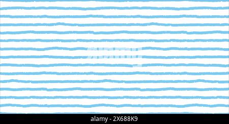 Seamless wave pattern on transparent background, hand drawn water sea vector background. Vector pattern in doodle style Stock Vector
