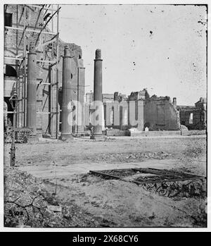 Charleston, South Carolina. Remains of Circular Church and Secession Hall, Civil War Photographs 1861-1865 Stock Photo