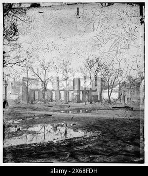 Savannah, Georgia. Ruins of houses, Civil War Photographs 1861-1865 Stock Photo