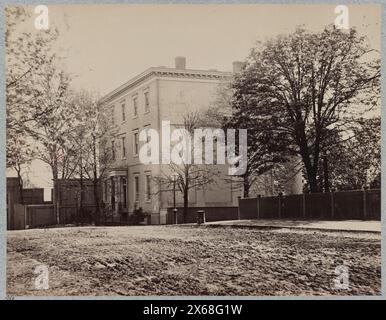 House occupied by Jefferson Davis, Richmond, Va., April, 1865, Civil War Photographs 1861-1865 Stock Photo