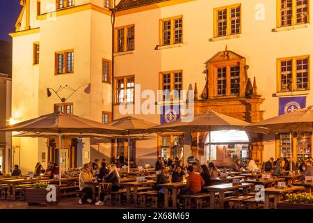 Darmstadt, square Marktplatz, Old Town Hall, restaurant in Bergstraße district, Hesse, Germany Stock Photo