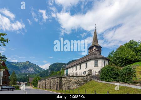 Reuthe, church Reuthe in Bregenzerwald (Bregenz Forest), Vorarlberg, Austria Stock Photo