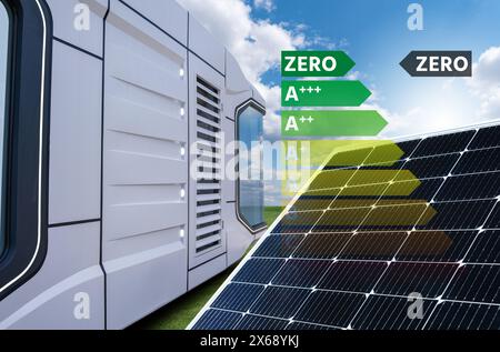 Concept of futuristic zero emission modular house powered with ...