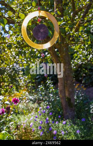 Garden decoration on pear tree, home-made Stock Photo