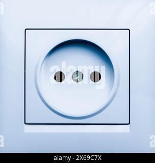 closeup of blue socket for design purpose Stock Photo