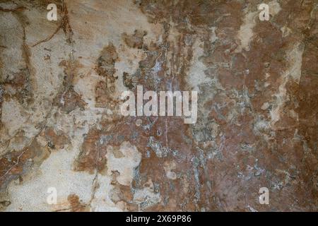 distressed wall, bronze and metallic color Stock Photo