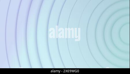 Image of 3d circles pattern moving on seamless loop on white background Stock Photo
