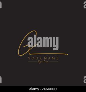 CX Signature Logo Template Stock Vector