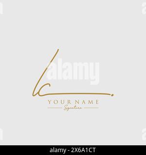 IC Signature Logo Template Stock Vector