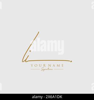 II Signature Logo Template Stock Vector
