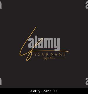 LF Signature Logo Template Stock Vector Image & Art - Alamy