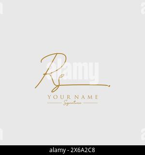 Initial RS Logo Template. Minimalist letter logo template design Stock ...