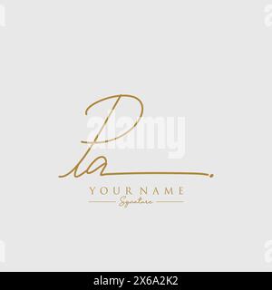 PA Signature Logo Template Stock Vector