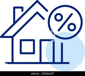 House money mortgage icon. Outline house money mortgage vector icon for ...