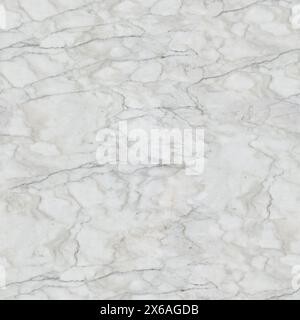 White marble texture with light grey pattern. Seamless background. Stock Photo