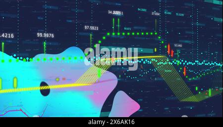 Image of financial data processing and statistics Stock Photo