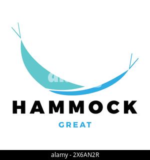 Hammock Icon Logo Design Template Stock Vector
