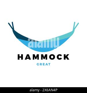 Hammock Icon Logo Design Template Stock Vector