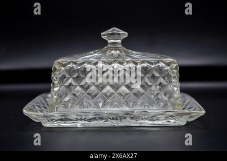 decorative glass plate Stock Photo