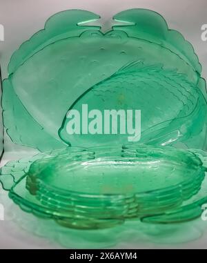 decorative glass plate Stock Photo