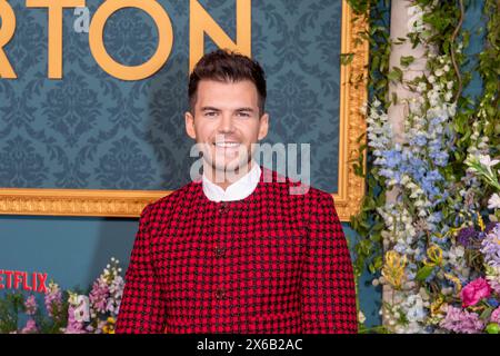 New York, United States. 13th May, 2024. NEW YORK, NEW YORK - MAY 13: Luke Newton attends Netflix's 'Bridgerton' Season 3 World Premiere in NYC at Alice Tully Hall, Lincoln Center on May 13, 2024 in New York City. Credit: Ron Adar/Alamy Live News Stock Photo