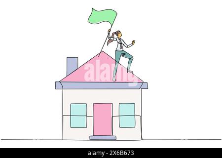 Message Communication Drawing Woman Reading Message at Home - Line Design Illustration Stock Vector ...