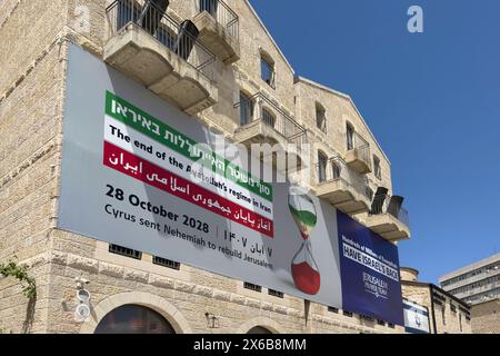 JERUSALEM - MAY 6: A billboard funded by an Evangelical group on the ...