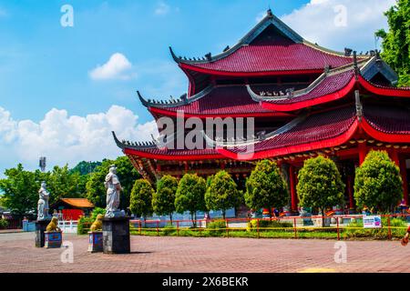 Sam Poo Kong is the oldest temple in Semarang, Indonesia. Also known as gedung batu temple. Originally estabilished by Chinese muslim name Zheng He. Stock Photo