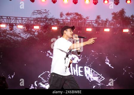 New Delhi, India. 14th May, 2024. NEW DELHI, INDIA - MAY 10: Rapper Panther performs during the final day of SRCC's three-day-long fest ‘Crossroads' at North Campus, Delhi University, on May 10, 2024 in New Delhi, India. (Photo by Raajessh kashyap/Hindustan Times/Sipa USA Credit: Sipa USA/Alamy Live News Stock Photo