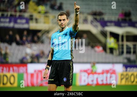 Firenze, Italie. 13th May, 2024. Luca Zufferli (Referee) during the Italian championship Serie A football match between ACF Fiorentina and AC Monza on May 13, 2024 at the Artemio Franchi stadium in Florence, Italy - Photo Morgese-Rossini/DPPI Credit: DPPI Media/Alamy Live News Stock Photo