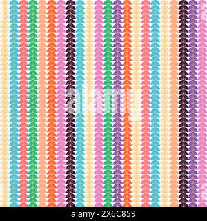 Half Circles Artdeco Seamless Pattern Stock Vector