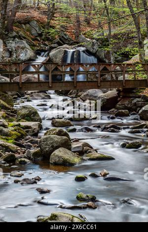Waterfalls in Massachusetts, USA Stock Photo