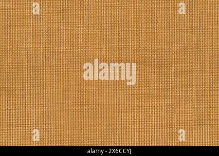 Woven fabric texture pattern with a rich, golden brown hue. Stock Photo