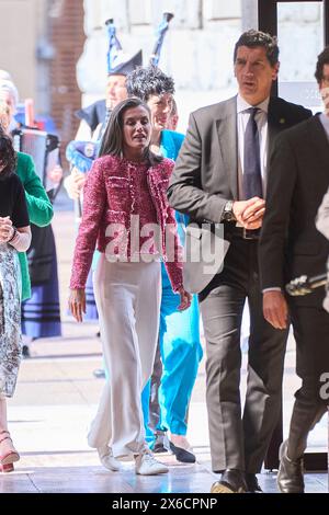 Oviedo. Spain. 20240514,  Queen Letizia of Spain attends World Red Cross Red Crescent Day commemoration event at Auditorio-Palacio de Congresos Principe Felipe on May 14, 2024 in Oviedo, Spain Stock Photo