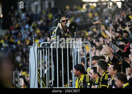 Columbus, Ohio, USA. 11th May, 2024. Columbus Crew fans during the match between the Columbus Crew and FC Cincinnati in Columbus, Ohio. Brent Clark/Cal Sport Media/Alamy Live News Stock Photo