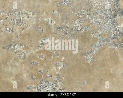 Background of old painted grunge wall texture with inscriptions Stock Photo