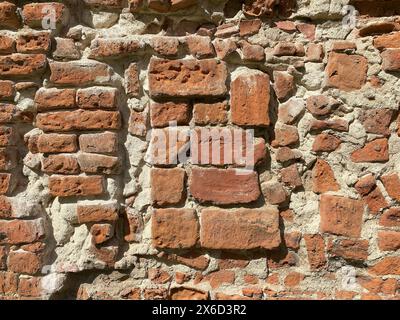 Old red brick wall texture Stock Photo