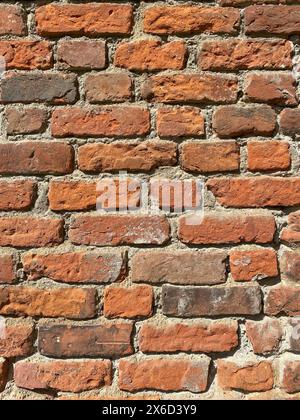 Old red brick wall texture Stock Photo