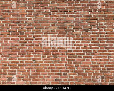 Old red brick wall texture Stock Photo