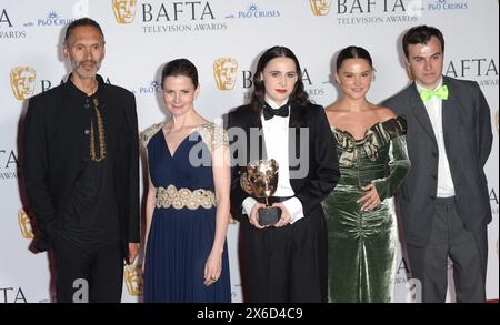 Photo Must Be Credited ©Alpha Press 078237 12/05/2024 Paul Bazely Louise Brealey Kat Sadler Lizzie Davidson and Freddie Meredith at the BAFTA TV Awards with P&O Cruises 2024 Pressroom in London. Stock Photo