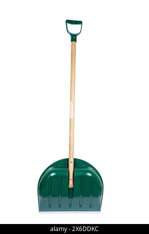 new snow shovel isolated on white background Stock Photo