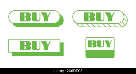 Buy Shopping Vector Icon. buy buttons banner icon. shopping button vector Stock Vector