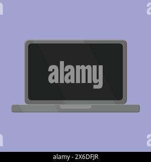 Laptop Vector Icon. laptop illustration icon. laptop computer with blank empty display screen Stock Vector