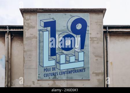 Nice, France - February 24, 2024: The old slaughterhouse in Nice, now a center for contemporary art called '109' Stock Photo