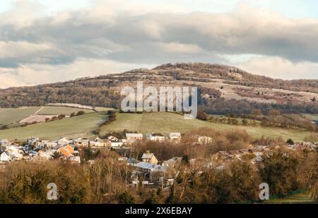 A view of Warton Crag near Carnforth, Lancashire. Stock Photo