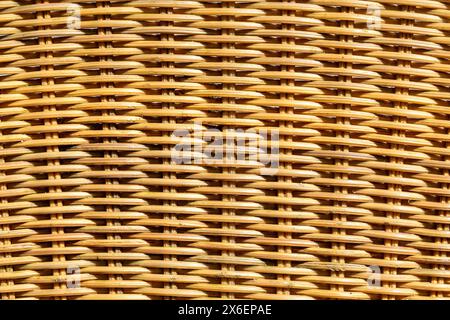 Full frame abstract of basket weave panel Stock Photo